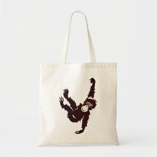 Hanging Monkey Tote Bag (Voorkant)