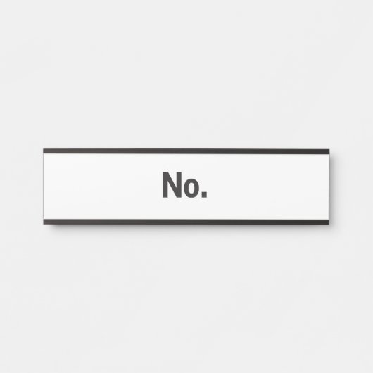 Hanging Name Plate: No. Deurbordje (Voorkant)