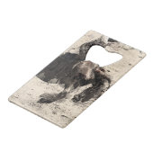 Hanging On - Bronco Busting Champ Creditkaart Flessenopener (Achterkant Gekanteld)