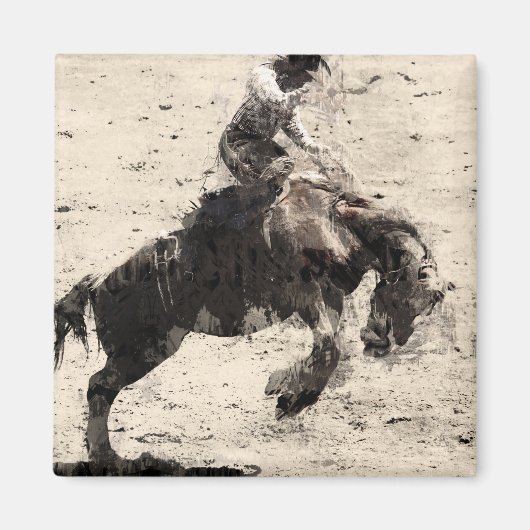 Hanging On - Bronco Busting Champ Magneet (Voorkant)