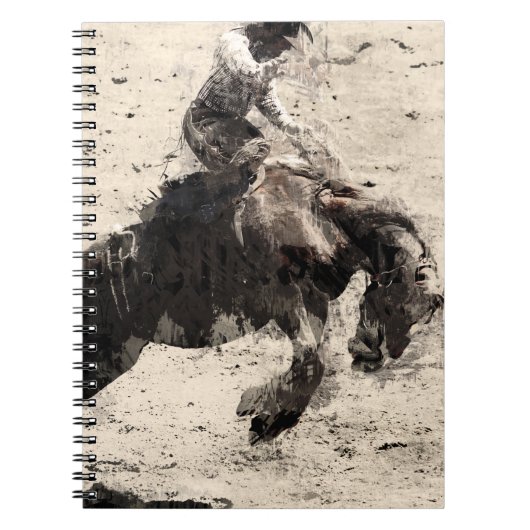 Hanging On - Bronco Busting Champ Notitieboek (Voorkant)