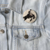 Hanging On - Bronco Busting Champ Ronde Button 5,7 Cm (In situ)