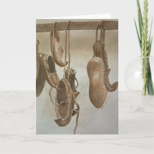 Hanging Opanci Feestdagen Kaart (Voorkant)