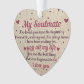 Hanging Ornament - Mijn Soulmate (voorkant)