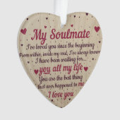 Hanging Ornament - Mijn Soulmate (voorkant)