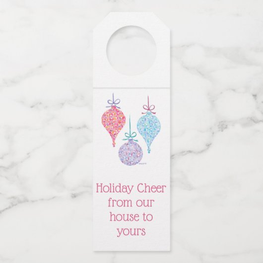 Hanging Ornamenten Bottle Label van Sue Weidlich (Voorkant)