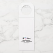 Hanging Ornamenten Bottle Label van Sue Weidlich (Achterkant)