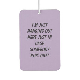 Hanging Out Bleke Paarse Auto Air Freshener Luchtverfrisser