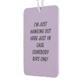 Hanging Out Bleke Paarse Auto Air Freshener Luchtverfrisser (Links)