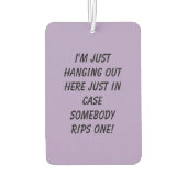 Hanging Out Bleke Paarse Auto Air Freshener Luchtverfrisser (Achterkant)