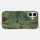 Hanging Out Deep Green Abstracte Telefoonhoes Case-Mate iPhone Case (Achterkant (horizontaal))