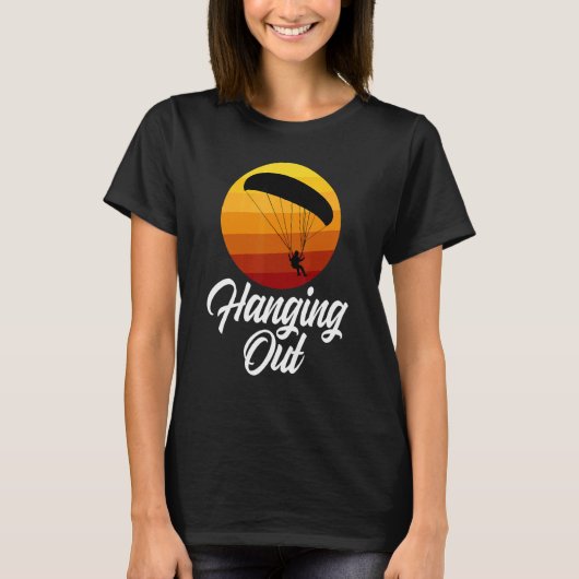 Hanging Out Retro  Women Paraglider Adventure 1 T-shirt (Voorkant)