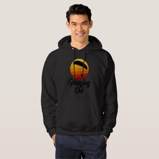 Hanging Out Retro   Women Paraglider Adventure Hoodie (Voorkant volledig)