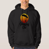 Hanging Out Retro   Women Paraglider Adventure Hoodie (Voorkant)