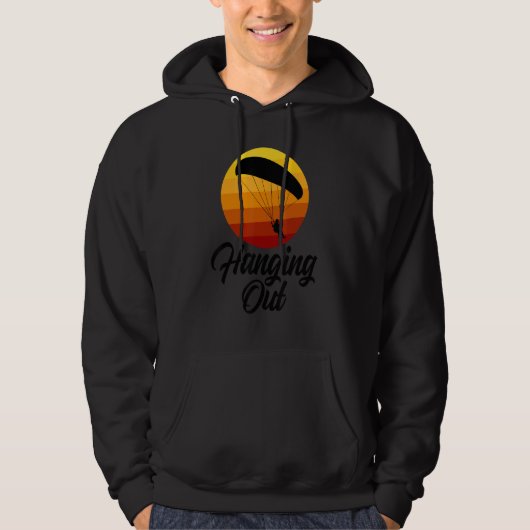 Hanging Out Retro   Women Paraglider Adventure Hoodie (Voorkant)