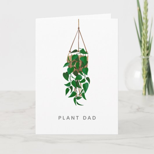 Hanging Plant Dad Kaart (Voorkant)