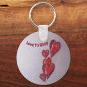 Hanging Red Hearts Sleutelhanger (Voorkant)