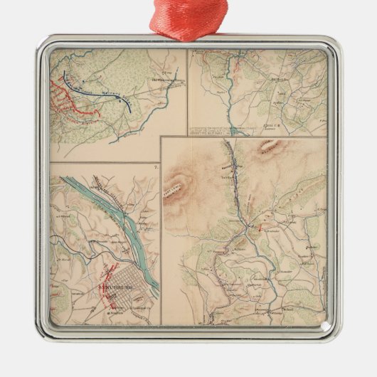 Hanging Rock Monocacy Metalen Ornament (Voorkant)