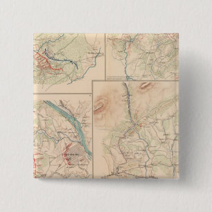 Hanging Rock Monocacy Vierkante Button 5,1 Cm