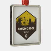 Hanging Rock State Park, North Carolina Metalen Ornament (Rechts)