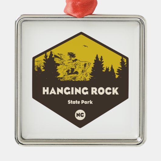 Hanging Rock State Park, North Carolina Metalen Ornament (Voorkant)