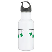 Hanging Shamrocks - Gepersonaliseerd Waterfles (Achterkant)