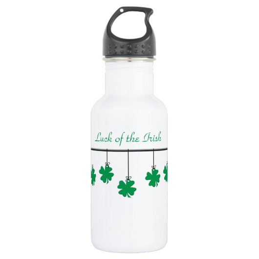 Hanging Shamrocks - Gepersonaliseerd Waterfles (Voorkant)