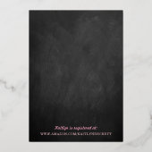 Hanging String Love Hearts Vrijgezellenfeest Real Folie Uitnodiging (Achterkant)