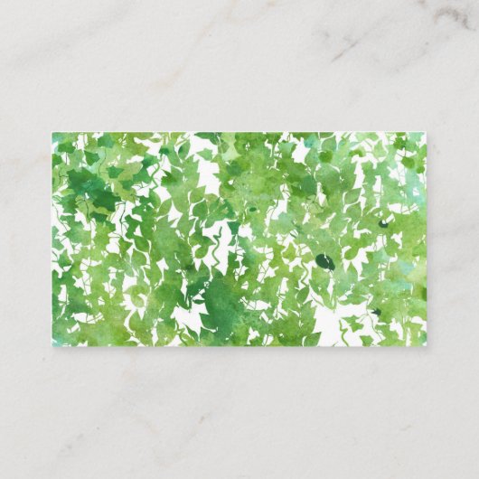 Hanging Vines Greenery Wedding Gift Registry Kaart (Achterkant)