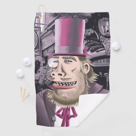 Hanging With Hyde golf towel Golfhanddoek (Insitu)