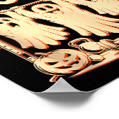 Hanging With My Boos Funny Halloween Ghost Workout Poster (Hoek)