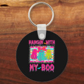 Hanging with My Bos Soky Halloween Disco Ghost Wo Sleutelhanger (Voorkant)