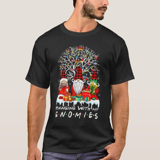 Hanging With My Gnomie Christmas Matching Family P T-shirt (Voorkant)