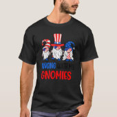 Hanging With My Gnomies 4th Of July Cool Gnomes US T-shirt (Voorkant)