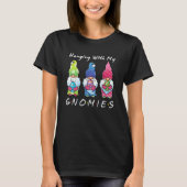 Hanging With My Gnomies Bunny Egg Hunting Gnome Ha T-shirt (Voorkant)