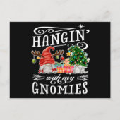 Hanging With My Gnomies Christmas Gnome Briefkaart (Voorkant)