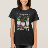 Hanging With My Gnomies Friend Gnome Lights Christ T-shirt (Voorkant)