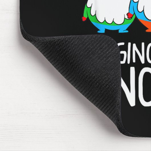 Hanging With My Gnomies Funny Garden Gnome Muismat (Hoek)