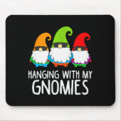 Hanging With My Gnomies Funny Garden Gnome Muismat (Voorkant)