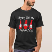 Hanging With My Gnomies Merry Christmas Men Women  T-shirt (Voorkant)