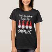 Hanging With My Gnomies Nordic Santa Gnome Christm T-shirt (Voorkant)