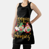 Hanging With My Gnomies Santa Gnome Christmas Paja Schort (Insitu)