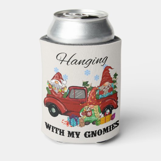 Hanging With My Gnomies - Schattigee kerst Blikjeskoeler (Blikje Achterkant)