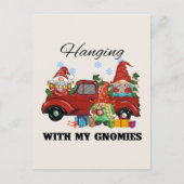 Hanging With My Gnomies - Schattigee kerst Briefkaart (Voorkant)