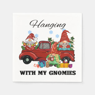 Hanging With My Gnomies - Schattigee kerst Servet