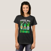 Hanging with my gnomies Teacher gnomes St. Patrick T-shirt (Voorkant volledig)