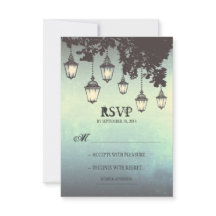  hanglampen BRUILOFT RSVP KAARTEN