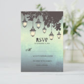  hanglampen BRUILOFT RSVP KAARTEN Kaartje (Staand voorkant)