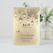  hanglampen BRUILOFT RSVP KAARTEN Kaartje (Staand voorkant)