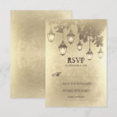  hanglampen BRUILOFT RSVP KAARTEN Kaartje (Voorkant / Achterkant)